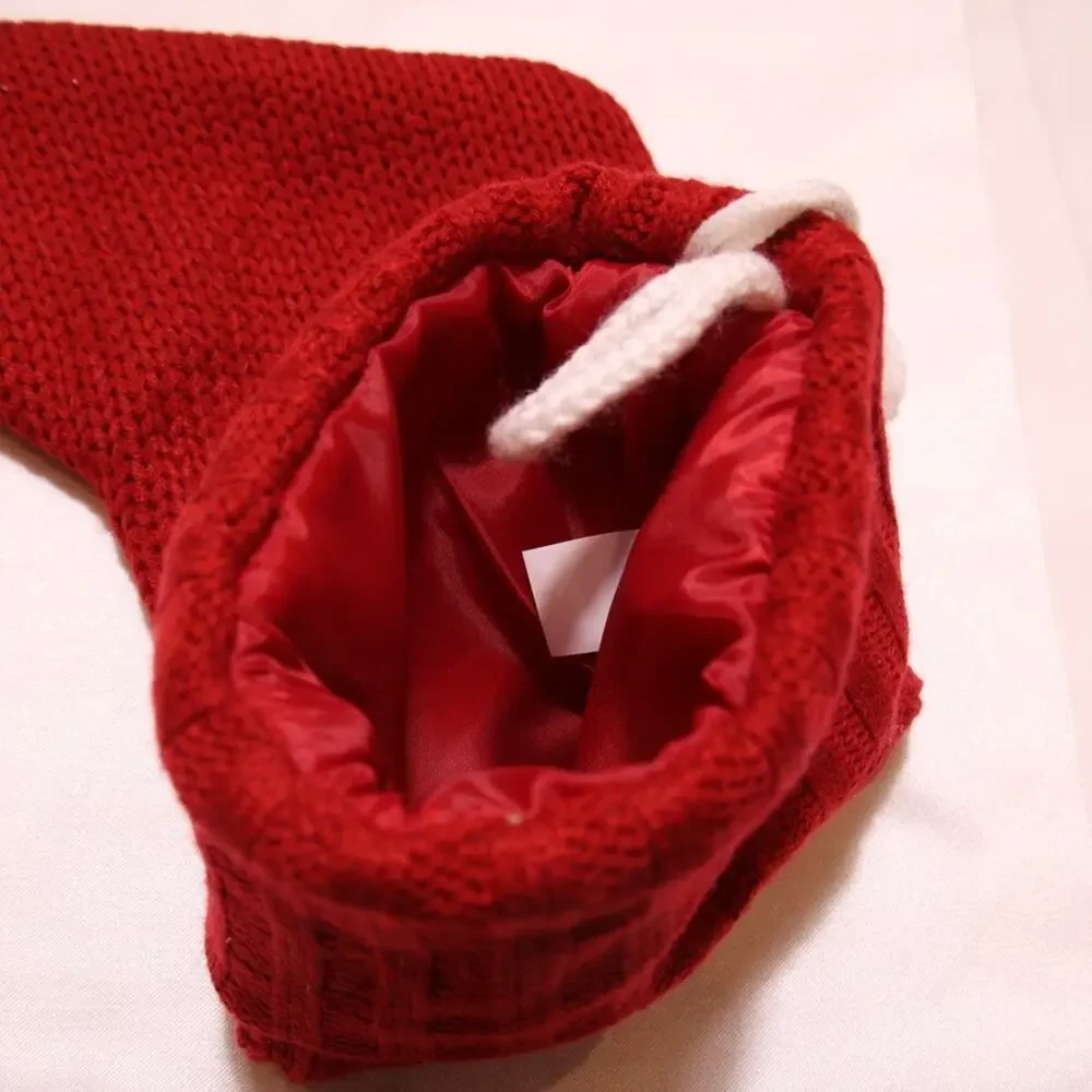 Target. Christmas Stocking Initial O Holiday Decoration Red White Knit 16 inch